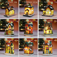 Миниатюрный домик, мебель, кукольный домик, светодиодный домик, украшение с полимерсветильник миниатюрным домом, украшение для дома, рождественские подарки AC889 2024 - купить недорого