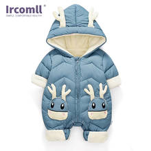 Ircomll infantil roupas de inverno do bebê macacão com capuz roupa de natal do bebê macacão de outono criança toddle outerwear 2024 - compre barato