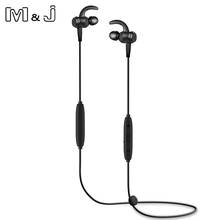 M&J Metal Magnet Wireless Headphone Bluetooth 5.0 Earphone Headset Stereo Bass Neckband Sport Earphone For Xiaomi iPhone 2024 - buy cheap