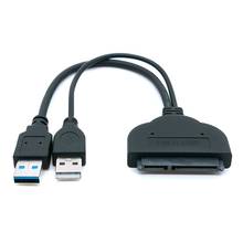 Кабель-адаптер USB 3,0 на SATA 22Pin для внешнего жесткого диска 2,5/3,5 дюйма 2024 - купить недорого