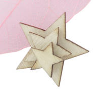 100 Wooden STAR DIY Crafts Cardmaking Scrapbooking Wedding Embellishments 2024 - buy cheap