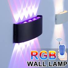Lámparas Led de pared con atenuación RGB para decoración de habitación, accesorio de iluminación de aluminio sin parpadeo, Control remoto, aplique de pared para cabecera 2024 - compra barato