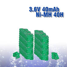 10-100pcs NEW 3.6v 40mah NI-MH Solar power button rechargeable battery charging battery batteries welding feet leg 2024 - buy cheap