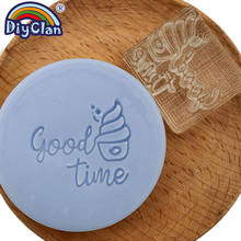 Good Time Soap Making Stamp Ice Cream Pattern Handmade Stamps For Soap Acrylic Custom Pattern Soap Stamp 2024 - buy cheap