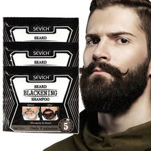 Blanqueamiento eficiente para hombres, champú nutritivo para Barba, tinte de hierbas naturales, reparación más rápida, cuidado de la barba, TSLM2, 5 minutos 2024 - compra barato