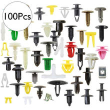 100pcs Auto Fastener Kit Car Universal Nylon Fixing Clip Rivet for Car Door Panels Retainer Line  Mixed Auto Fastener Clips 2024 - buy cheap