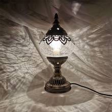 Creative Holiday Retro ice-cracked Table Lamps Clear Turkish Lamp Night Light Bedroom Desk Lighting Home Decoration 2024 - buy cheap