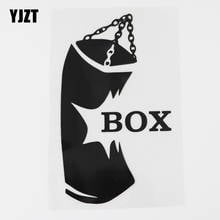 YJZT 9.3CMX15.8CM  Funny Sports Boxing Decal Vinyl Car Sticker Black/Silver 8A-0931 2024 - buy cheap