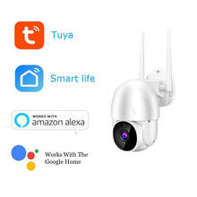 Mwwon-câmera de segurança dome ip 1080p, app tuya smartlife, à prova d'água, luz led, wi-fi, google home, alexa, cctv 2024 - compre barato