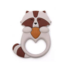 Baby Silicone Teether Newborn Soother Chewable Teething Toy Cartoon Racoon Shaped Safety Soft Kids Toys 2024 - buy cheap