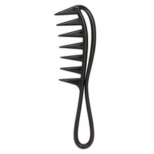 1pc senhoras pente de cabelo ondulado longo encaracolado cuidados com o cabelo detangling ampla escova de dentes cabeleireiro estilo ferramenta 2024 - compre barato
