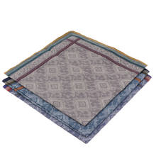 3pcs Classic Mens Plaid Handkerchiefs 100% Cotton Pocket Square Hanky 2024 - buy cheap