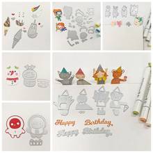 Christmas Birthday Sweet Animals Ice Cream Metal Cutting Dies For DIY Scrapbooking Crafts Card Making New 2019 2024 - buy cheap