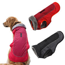 Ropa impermeable para perro, chaqueta gruesa reflectante y cálida para perros pequeños, medianos y grandes, ropa ajustable para mascotas, Invierno 2024 - compra barato
