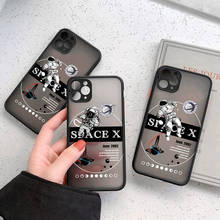 Art Matte Clear Astronaut Pattern Case For iPhone 12 11 Pro Max XS Max XR X 12 Mini 7 8 Plus SE 2020 Bumper Shockproof  Cover 2024 - buy cheap