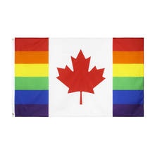 90x150 CM LGBT rainbow canadian gay pride flag of canada For Decoration 2024 - buy cheap