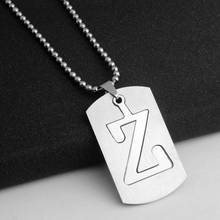 Stainless steel 26 English alphabet Z name sign necklace initial letter symbol detachable double layer text necklace jewelry 2024 - buy cheap