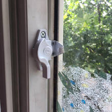 2 pces criança segurança janela travas bloqueio anti-roubo plástico aço crescente bloqueio para porta deslizante de alumínio e janela de ferragem 2024 - compre barato