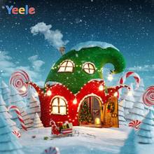 Yeele Christmas Backdrops Candy Bar Birth Snow Pine Tree Baby Shower Photophone Photography Backgrounds Photo Studio Photozone 2024 - buy cheap