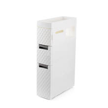 18cm Bathroom Corner Cabinet Bathroom Toilet Furniture Cabinet White PP plastic 3 Layer Tissue Drawer Style Storage Shelf Rack 2024 - buy cheap