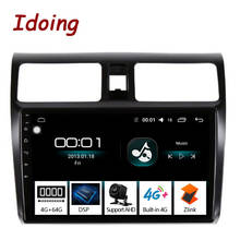 Idoing 10.2"4G+64G 2.5D IPS Octa Core Car Android Radio Player For Suzuki Swift 3 2008-2015 GPS NavigationGLONASS no 2 din 2024 - buy cheap