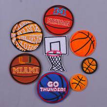 Cartoon Iron On Basketball Patch Embroidered Patches For Clothing Soccer Stickers Diy Sport Balls Appliques For Jeans Clothes 2024 - buy cheap