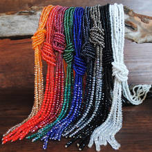 Retro Ethnic Sweater Chain Handmade Crystal Stone Necklace Women Long Tassel Pendant Glass Seed Beaded Boho Necklace Jewelry 2024 - buy cheap