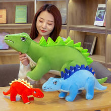 30-80cm Creative Big Plush Soft Triceratops Stegosaurus Dinosaur Doll Stuffed Toy Kids Dinosaurs Birthday Gifts 2024 - buy cheap