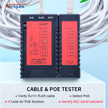 Top Qualidade NOYAFA Cabo Detectar PoE POE Tester Verificar RJ11 RJ45 NF-468PT Identificar 802.3 at/af POE Teste Padrão 2024 - compre barato