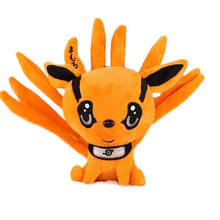 25cm Cute Anime Narutos Kyuubi Kurama Nine-tales Fox Animals Creative Doll Kid Toy 2024 - buy cheap