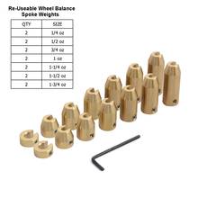 14 Pack Reusable Motorcycle Brass Wheel Spoke Balance Weights For BMW F650GS F700GS F800GS R1200GS Adventure For KTM 125 200 300 2024 - buy cheap