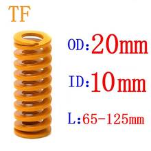 1pcs Yellow spring Light Load Stamping Compression Mould Die Spring Outer Diameter 20mm Inner Diameter 10mm Length 65-125mm 2024 - buy cheap