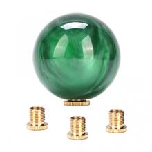 Car Auto Marble Style Dark Green Round Ball Gear Shift Shifter Knob Stick Head with Mounting Adapters Car Accessories 2024 - buy cheap
