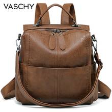 VASCHY Backpack Purse for Women Fashion Square Mini Small Convetible PU Leather Backpack Shoulder Bag for Ladies Teen Girls 2024 - buy cheap