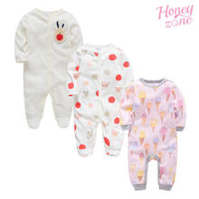 Honeyzone Baby Winter Girls Clothes Keep Warm Cotton Full Sleeve ropa para bebe Baby Boys Rompers Cartoon Print Baby Pajamas 2024 - buy cheap