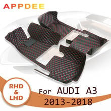 APPDEE Car floor mats for AUDI A3 Sedan 2013 2014 2015 2016 2017 2018 Custom auto foot Pads automobile carpet cover 2024 - buy cheap