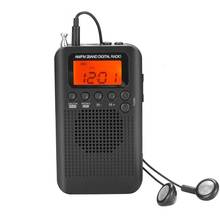 Mini Portable LCD Digital FM/AM Radio Speaker With Alarm Clock And Time Display Function 3.5MM Headphone Jack And Charging Cable 2024 - buy cheap