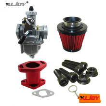 Xljoy kit coletor de ar carburador vm22 de 26mm, conjunto coletor de admissão carb para gx200, 196cc, predator, 212cc, kart, mini bicicleta 2024 - compre barato