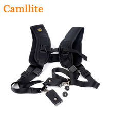 Camllite Professional Quick Rapid Double Dual Shoulder Sling Belt Carry Speed Strap for 2 Digital SLR DSLR Cameras 2024 - buy cheap