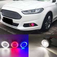 Luz LED antiniebla para coche Ford Fusion Mondeo, luz diurna DRL con 2 funciones, Ojos de Ángel, antiniebla, 2013, 2014, 2015, 2016 2024 - compra barato