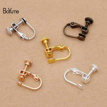 BoYuTe (50 Pieces/Lot) 14*17MM Metal Brass No Pierced Ear Clip Accessories Diy Handmade Earring Jewelry Parts 2024 - buy cheap