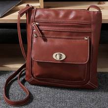 Bolsa feminina transversal, bolsa de ombro pequena de couro pu 2024 - compre barato