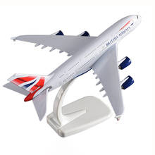 20CM British Airways A380 Airlines Airplane Model with Base Alloy Aircraft Plane For Collectible Toy Souvenir Show Gift Toys 2024 - buy cheap