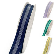 New 10mm/15mm/25mm Silver Thread Ribbon 20 yards DIY Handmade Material Hair Bow Headwear Material Stripe Band Gift Packaging 2024 - buy cheap