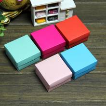 10pcs 5 Color Paper Gift box with lid Gift Carton Cardboard Box DIY Handmade Soap Packaging Box Small Square Wedding Candy Box 2024 - buy cheap