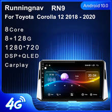 4G LTE Android 10,1 подходит для Toyota Corolla Altis Hybrid Pemium 2018 2019 2020 мультимедийный стерео автомобильный DVD-плеер навигация GPS радио 2024 - купить недорого