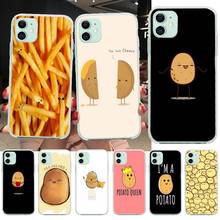 CUTEWANAN Food Cute Brown Potato Bling Cute Phone Case for iPhone 11 pro XS MAX 8 7 6 6S Plus X 5S SE 2020 XR cover 2024 - buy cheap