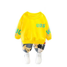 Fashion Children Clothes Autumn Baby Girls Clothing Boys Cotton T-Shirt Pants 2Pcs/Set Toddler Casual Sport Costume Kids Outfits 2024 - buy cheap