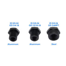 Adaptador roscado de filtro de aceite de aluminio para coche, accesorio de alta calidad para filtro de combustible, 1/2-28 a 3/4-16 13/16-16 3/4NPT, 3 unidades 2024 - compra barato