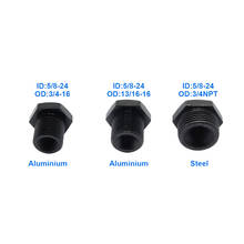 3PCS High Quality Car Parts Aluminum Oil Filter Threaded Adapter 1/2-28 to 3/4-16 13/16-16 3/4NPT Fuel Filter Oil Filter Adapter